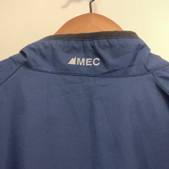 MEC Jacket Mens Large Blue Lightweight Cycling Full Zip - Picture 4 of 11